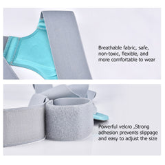 Silver Adjustable Back Posture Corrector Back Pain Relief Belt Spine Waist Support Correction Straps Posture Belt For Men Women | Vimost Shop.