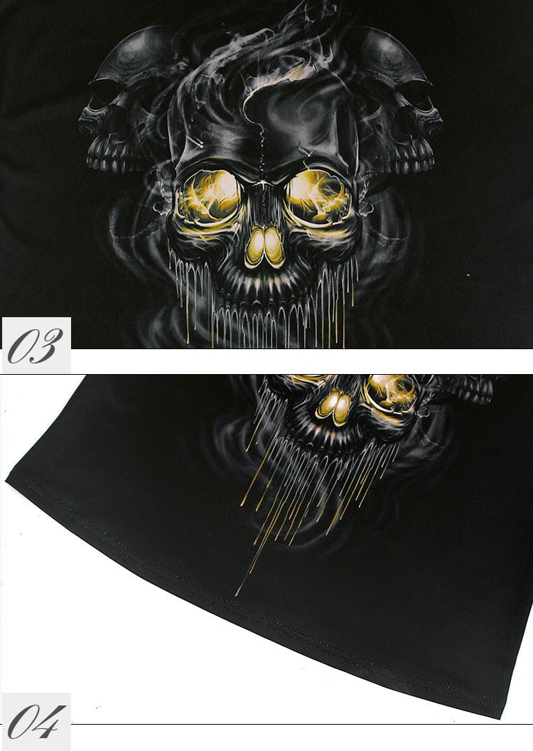 Fashion Halloween Sugar Skull Rose Girl Tank Top for Women Gothic Style Back Cross Sleeveless Vest | Vimost Shop.
