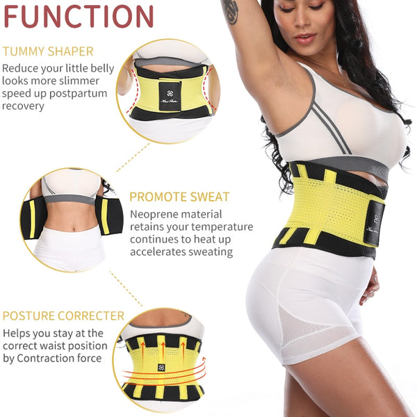 Sweat Waist Trainer Body Shape Shaper Xtreme Power Modeling Belt Faja Girdle Tummy Slimming Fitness Corset Shapewear | Vimost Shop.