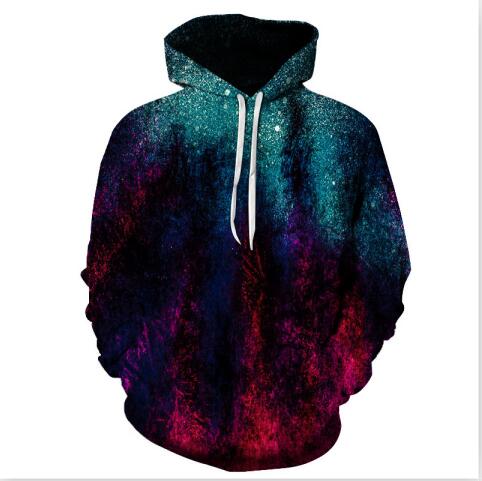 Galaxy Space 3D Printed Forest Cool Fashion Autumn Sweatshirt Thin Hooded Women Hoodie | Vimost Shop.