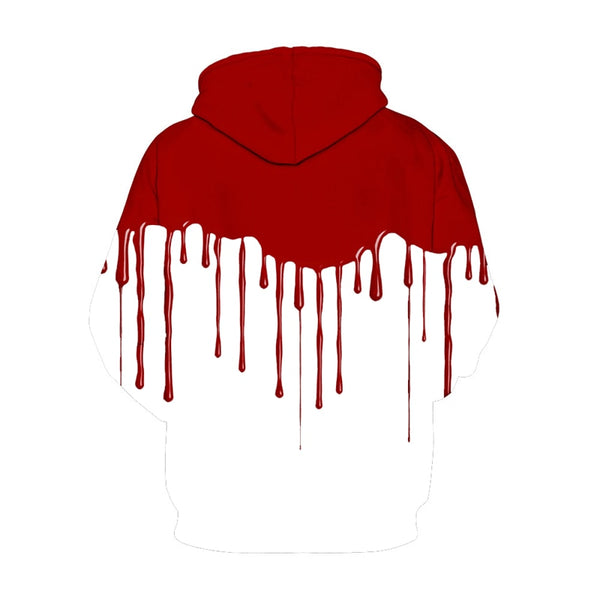 3D Print Wound Horror Blood Hoodies Sweatshirts Women Men I'M FINE Letter Hoodie Jumper Tracksuit Pullover Cosplay Women Tops | Vimost Shop.