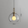 Postmodern ins Pendant Lights Luxury Restaurant Lamps Nordic Bar Bedroom Bedside Glass Ball Single Hanging Lamp