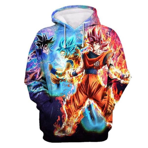 Dragon Ball Z 3D Hoodies Men/Women Pullovers Sweatshirts Strong Goku Print Male Hooded Tracksuits Hoody - Vimost Shop