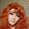 Merida Wig Orange Wig Tinker Bell Princress Belle Ariel Rapunzel Wig Brown Red Blonde Long Synthetic Cosplay Women Wig | Vimost Shop.