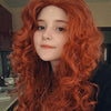 Merida Wig Orange Wig Tinker Bell Princress Belle Ariel Rapunzel Wig Brown Red Blonde Long Synthetic Cosplay Women Wig | Vimost Shop.