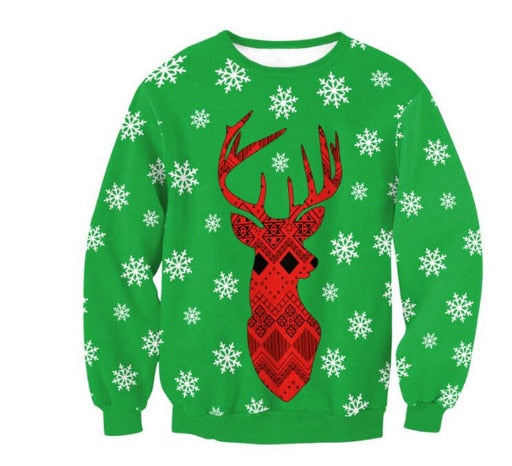 New Unisex Ugly Christmas Sweater For Holidays Santa Elf | Vimost Shop.