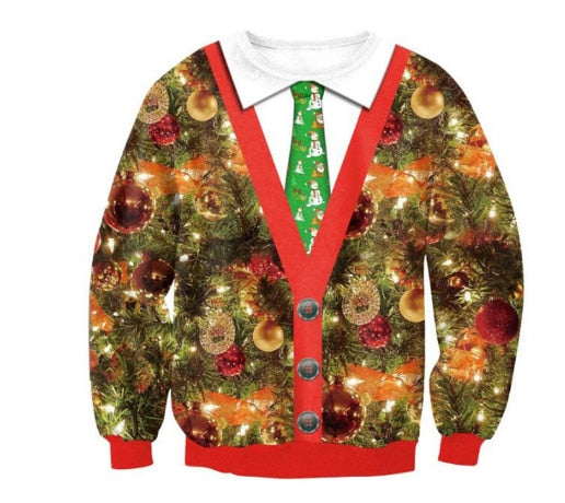 New Unisex Ugly Christmas Sweater For Holidays Santa Elf | Vimost Shop.