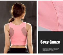 Sexy Back Yoga Bra Solid Cross Sports Tank Top Fast Dry Vest | Vimost Shop.