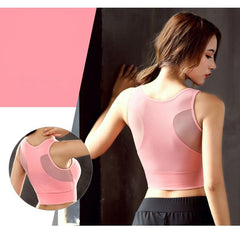 Sexy Back Yoga Bra Solid Cross Sports Tank Top Fast Dry Vest | Vimost Shop.