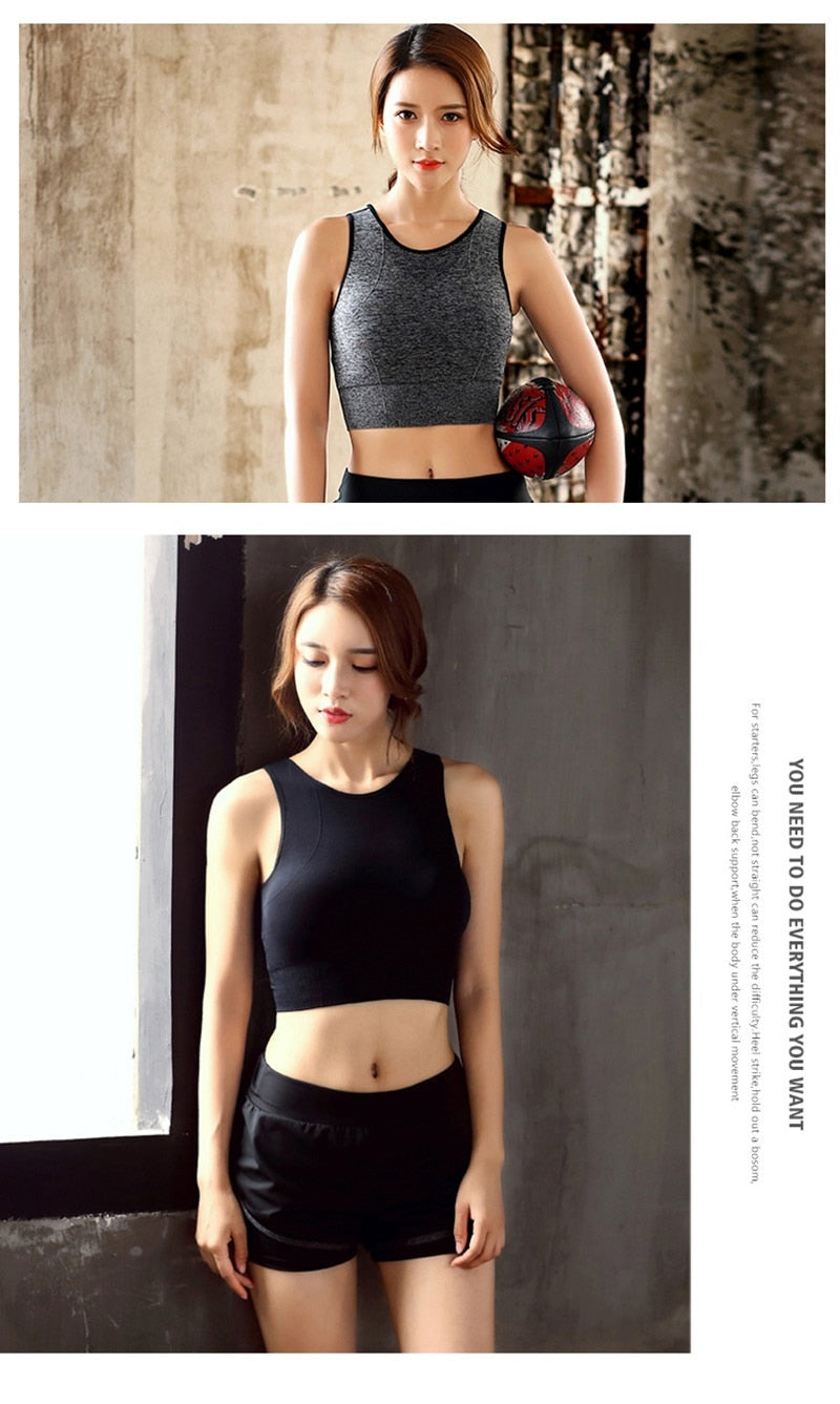Sexy Back Yoga Bra Solid Cross Sports Tank Top Fast Dry Vest | Vimost Shop.