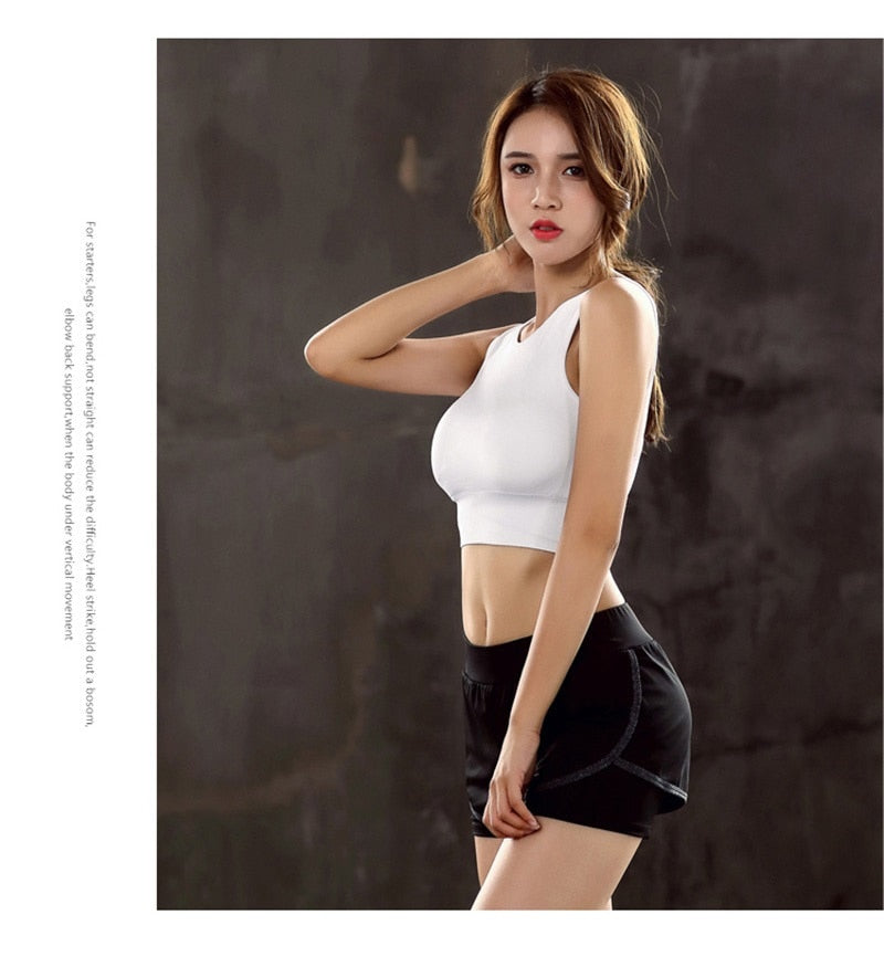 Sexy Back Yoga Bra Solid Cross Sports Tank Top Fast Dry Vest | Vimost Shop.