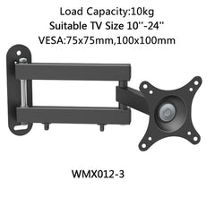 TV Wall Mount for 14-32" LED Plasma Flat TV Monitor VESA 200x200 with Full Motion Swivel Articulating Extension Arm