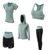 5Pcs Women's Yoga Sets Outdoor Running Yoga Quick Dry | Vimost Shop.