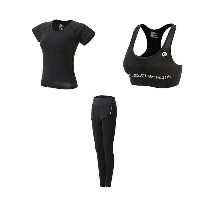 5Pcs Women's Yoga Sets Outdoor Running Yoga Quick Dry | Vimost Shop.