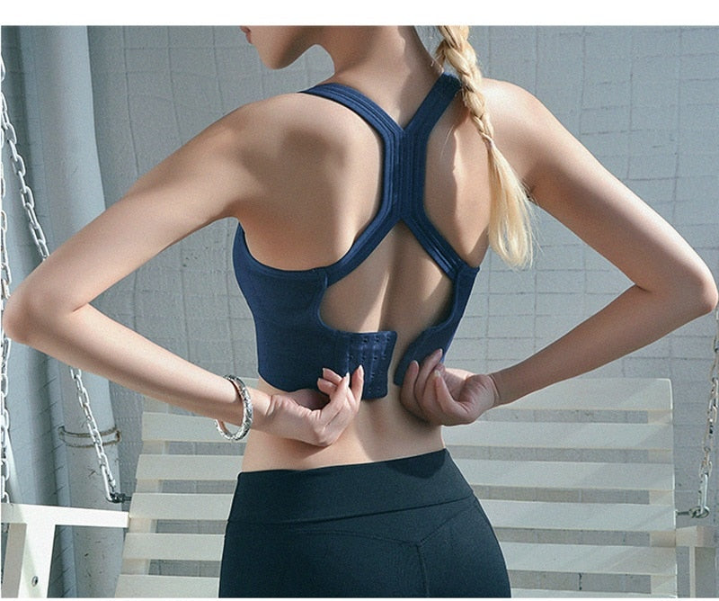 Sexy Sports Bra Solid Back Yoga Tank Top Women Fitness Dry Vest | Vimost Shop.