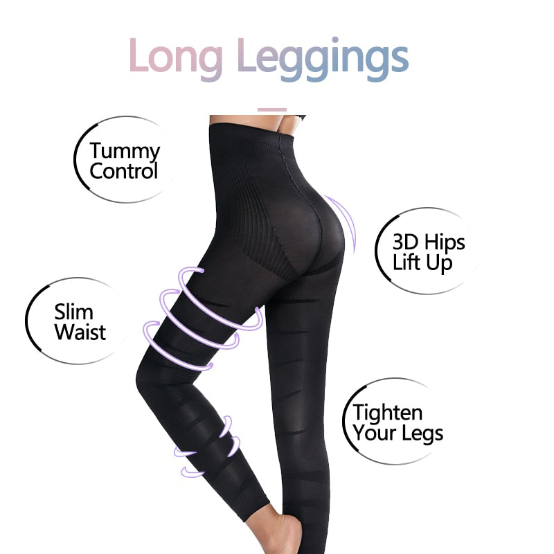 Women High Waist Leggings Tummy Control Shaper Tight Pants Shapewear Shaping Legins Workout Fitness Running Jeggings | Vimost Shop.