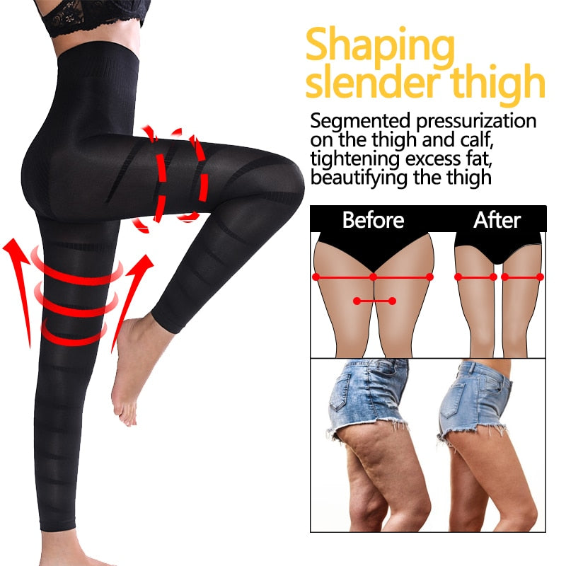 Women High Waist Leggings Tummy Control Shaper Tight Pants Shapewear Shaping Legins Workout Fitness Running Jeggings | Vimost Shop.