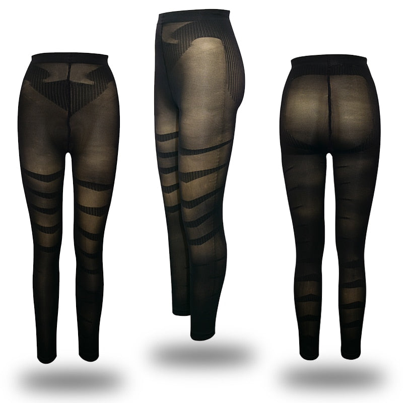 Women High Waist Leggings Tummy Control Shaper Tight Pants Shapewear Shaping Legins Workout Fitness Running Jeggings | Vimost Shop.