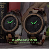 Wood watch Lover Couple Watches Men Show Date Ladies Wristwatch Women Quartz Male bayan kol saati Gift in Wood Box | Vimost Shop.