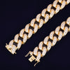 22mm Baguette Zircon Miami Cuban Link Bracelet Iced out Men's Hip hop Street Rock Jewelry Gold Color Chain 7" 8" | Vimost Shop.