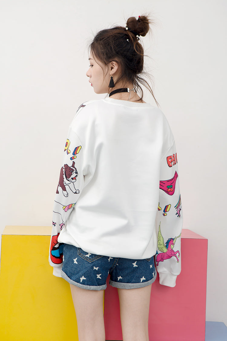 Spring Autumn Long Sleeve Casual Harajuku Sweatshirt | Vimost Shop.