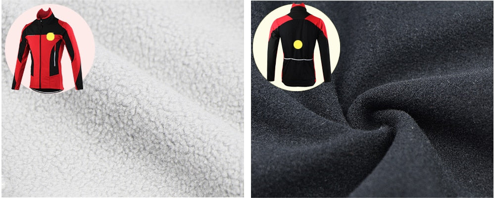 Men Winter Thermal Cycling Jacket Windproof Waterproof MTB Bike Jacket Sports Softshell Coat Bicycle Clothing Reflective