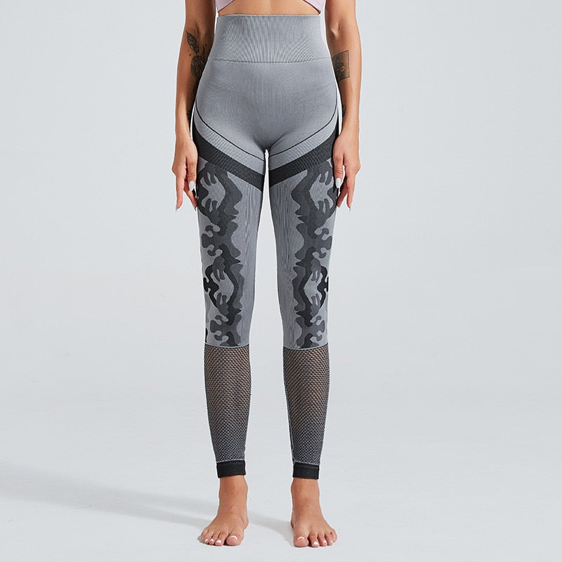 Stretchy Camo Sport Fitness Leggings Women High Waist Seamless Yoga Pants | Vimost Shop.