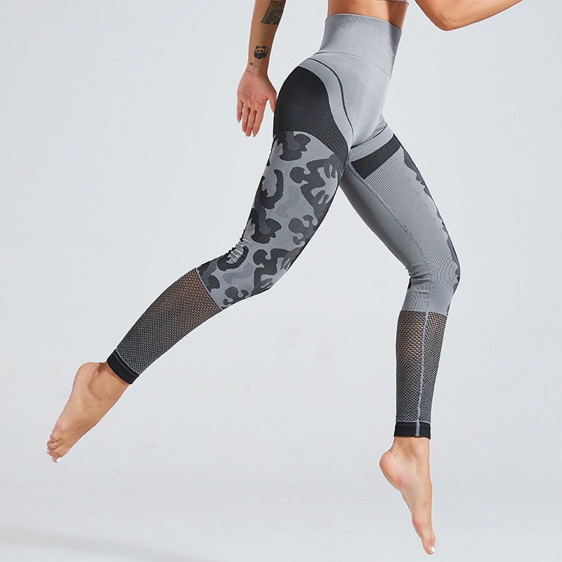 Stretchy Camo Sport Fitness Leggings Women High Waist Seamless Yoga Pants | Vimost Shop.
