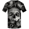 Skull T shirt Men Metal Tshirt Printed Rose Anime Clothes War Shirt Print Harajuku T-shirts 3d Mens Clothing | Vimost Shop.