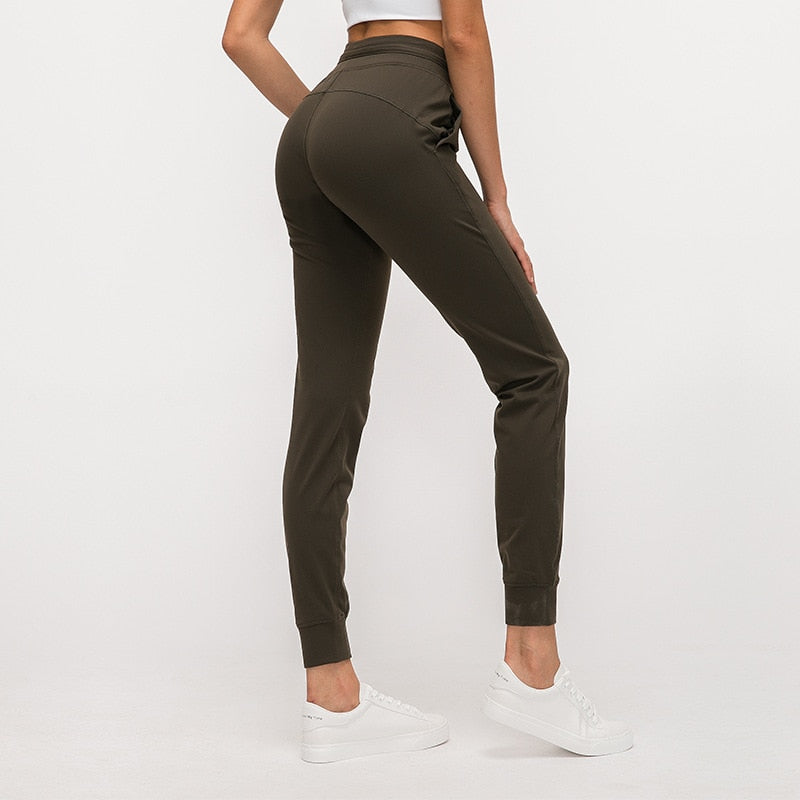 Naked-feel Fabric Workout Sport Joggers Pants Women | Vimost Shop.