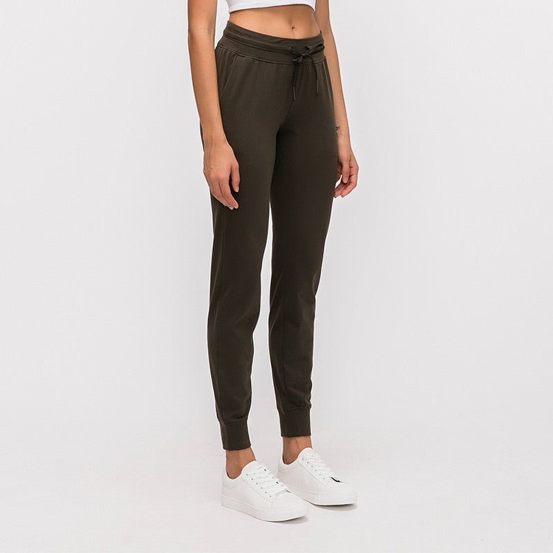 Naked-feel Fabric Workout Sport Joggers Pants Women | Vimost Shop.