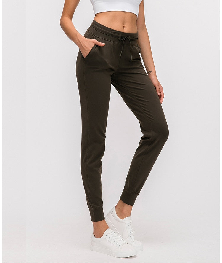 Naked-feel Fabric Workout Sport Joggers Pants Women | Vimost Shop.