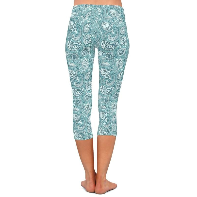 Women Capri Leggings Plus Size High Waist Elastic 220gsm Double Side Brushed Milk Silk  Pants Mid-Calf Trousers Fou Summer | Vimost Shop.