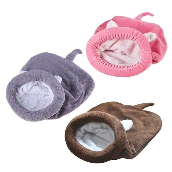 Warm Coral Fleece Cat Sleeping Bag Bed For Puppy Small Dogs Pets Cat Mat Bed Kennel House  Warm Sleeping Bed For Pets | Vimost Shop.