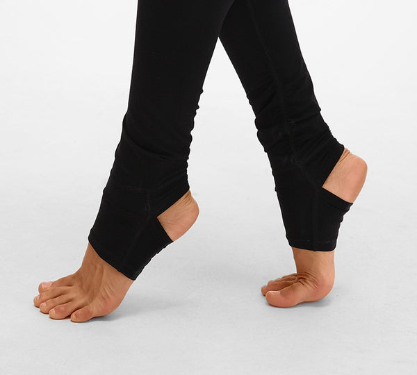Elasticity Waist Drape Dance Sport Foot Pants Women High Waist | Vimost Shop.