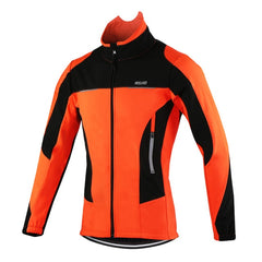 Men Winter Thermal Cycling Jacket Windproof Waterproof MTB Bike Jacket Sports Softshell Coat Bicycle Clothing Reflective