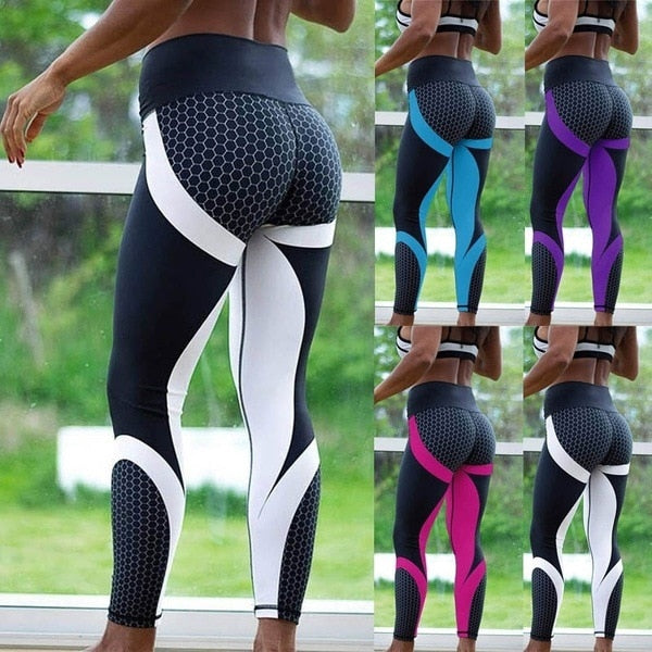 Printed Yoga Pants Women Push Up Professional Running Fitness Gym Sport Leggings Tight Trouser Pencil Leggins | Vimost Shop.