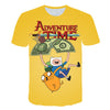 Summer new animation Adventure Time T-Shirt Finn and Jake tshirt man The dog face funny Cartoon 3d print Unisex t shirt men | Vimost Shop.