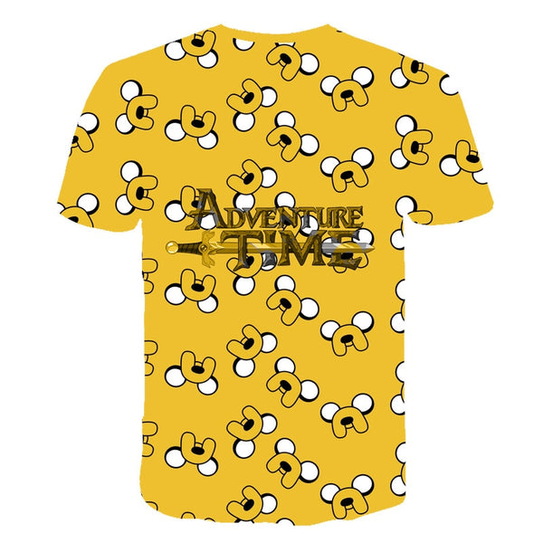 Summer new animation Adventure Time T-Shirt Finn and Jake tshirt man The dog face funny Cartoon 3d print Unisex t shirt men | Vimost Shop.