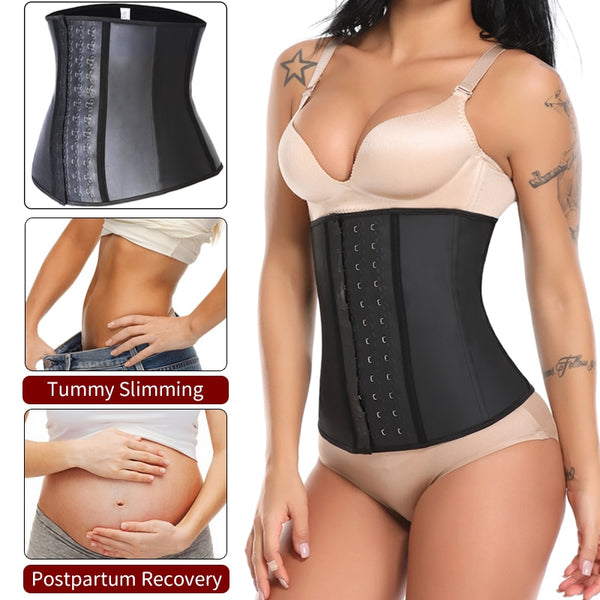 Latex Waist Trainer Weight Loss Body Shaper Woman Shapewear Tummy Control Slimming Sheath Modeling Belt Girdle Trimmer Corset | Vimost Shop.