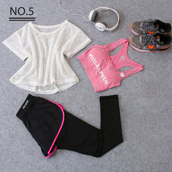 Sportswear 3 Piece Yoga Set Women Gym Cloth Sport Suit | Vimost Shop.