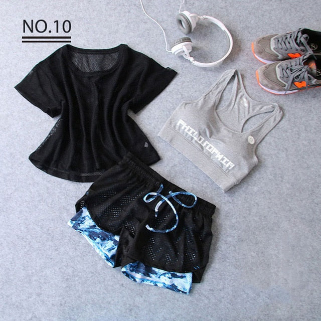 Sportswear 3 Piece Yoga Set Women Gym Cloth Sport Suit | Vimost Shop.