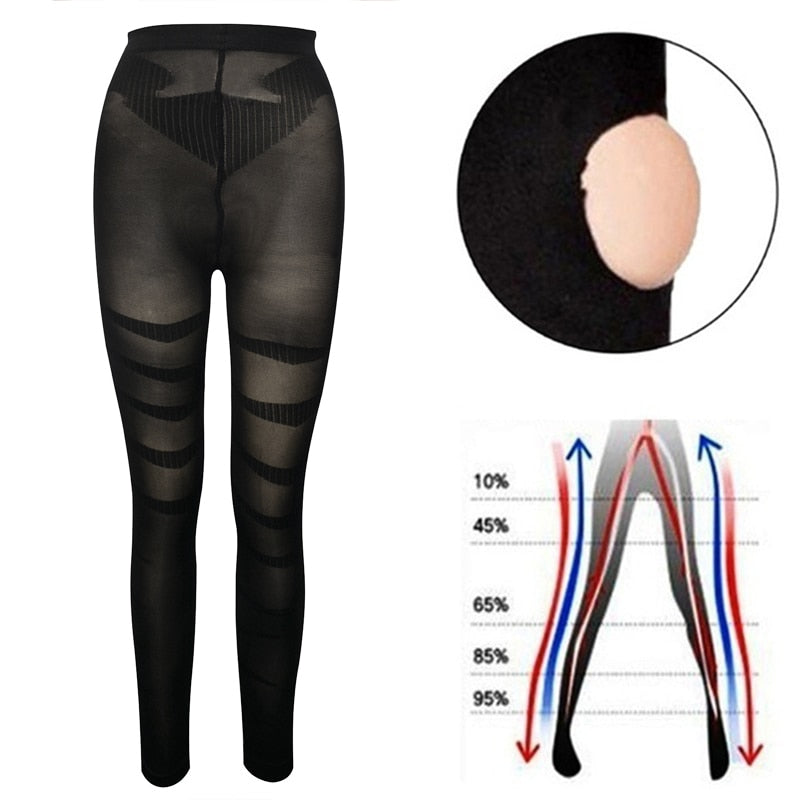 Shapewear Anti Cellulite Compression Leggings Leg Slimming Body Shaper High Waist Tummy Control Panties Thigh Sculpting Slimmer | Vimost Shop.