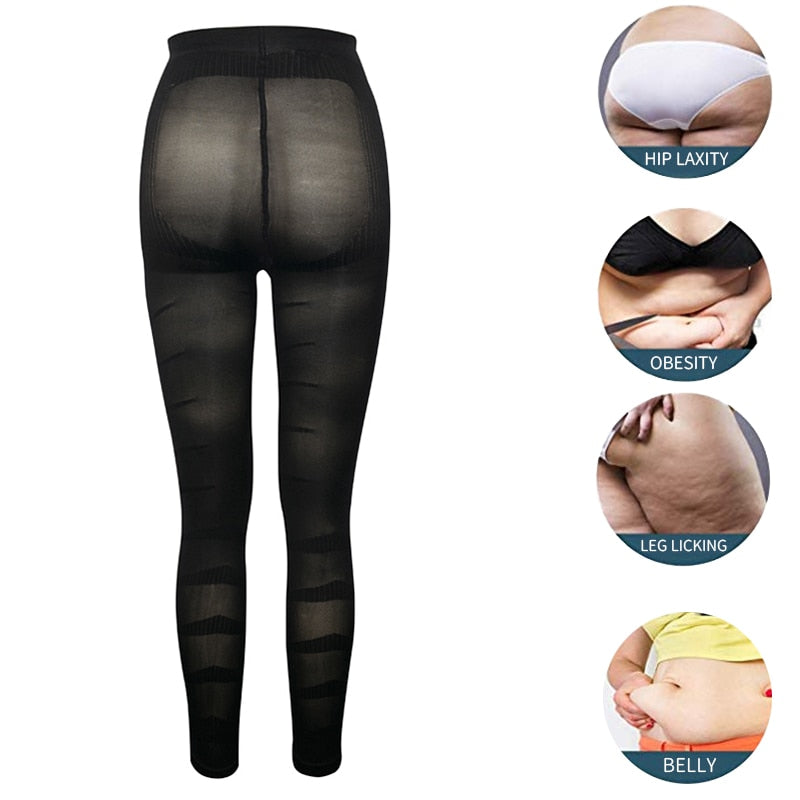 Shapewear Anti Cellulite Compression Leggings Leg Slimming Body Shaper High Waist Tummy Control Panties Thigh Sculpting Slimmer | Vimost Shop.