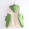 Women Dinosaur Sweatshirts Hooded Warm Fleece | Vimost Shop.