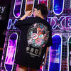 Women Men Good And Evil Print Hip Hop T-Shirt Chinese Character | Vimost Shop.