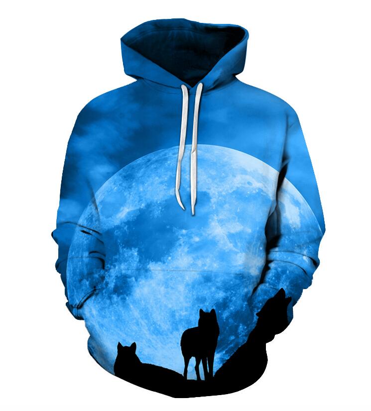 Funny Wolf Hoodies Men 3D Sweatshirts Brand Hooded Pullover Male Tracksuits Unisex | Vimost Shop.
