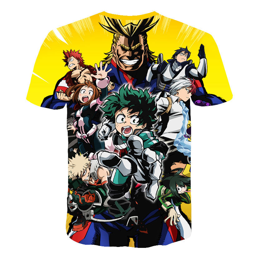 Summer High-Quality Unisex Boku No Hero T Shirt My Hero Academia Tees T-Shirt Tshirt Harajuku Yoh Asakura Midoriya Izuku T-shirt | Vimost Shop.