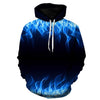 Red flame basketball/hoodie 3D sweatshirt blue flame men's and women's hoodies summer and fall street hoodies | Vimost Shop.