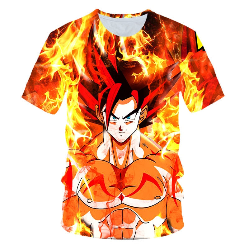 New Arrival Cool Goku Dragon Ball Z 3d T Shirt Summer Fashionable Short Sleeve Tee Tops Men Anime DBZ Harajuku T-Shirts Kid | Vimost Shop.